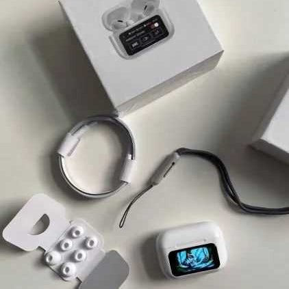 A9 Pro 2 Earbuds with LCD Tablet Airpods pro 2 with LCD touchscreen display bluetooth 5.3 for ios and android